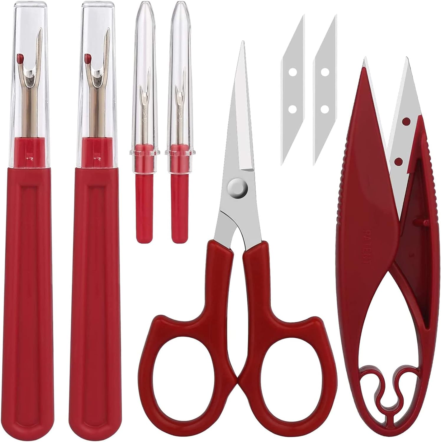 Trimming Scissor Set - ステッチ除去ツール,ステッチ,糸カッター,トリミングはさみ,DIY縫製アクセサリー,高品質,1セット