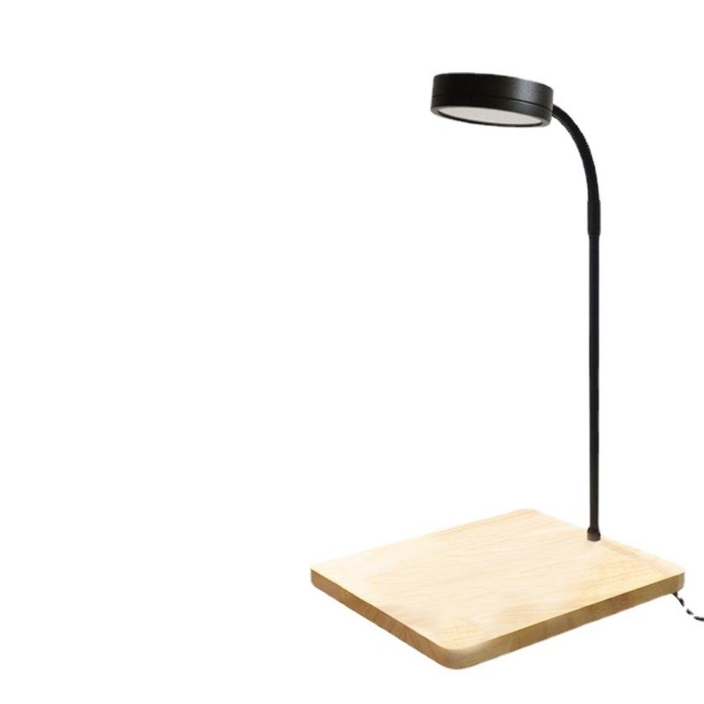 Aquarium Plant On Wood - 10W水槽LEDランプ木製ボード付き多機能水槽景観照明防水USB充電植物育成ライト