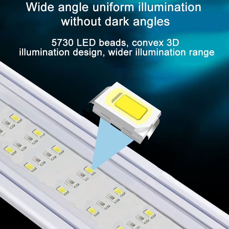 水槽用LEDライト、3色フルスペクトル調整可能水草ランプ、1 - Aquarium Planted Tank Fertilizer のレビューと価格