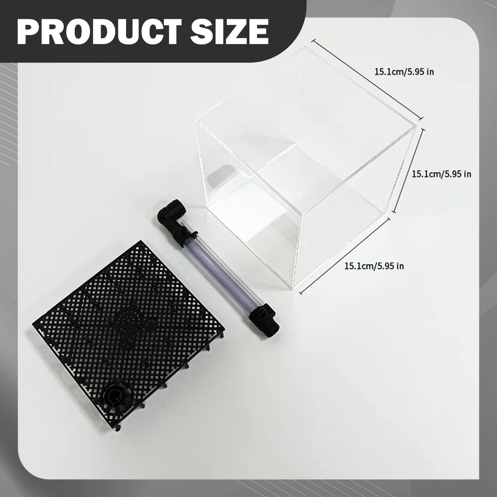 透明アクリル製水槽フィルターボックス、底砂用ミニスクエア、エ - Planted Aquarium Undergravel Filter のレビューと価格