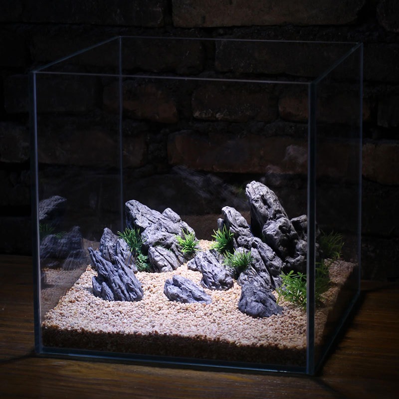 水槽装飾シミュレーション石造りの景石風景水生植物飾り小型水槽 - Aquarium Planted Tank Setup のレビューと価格