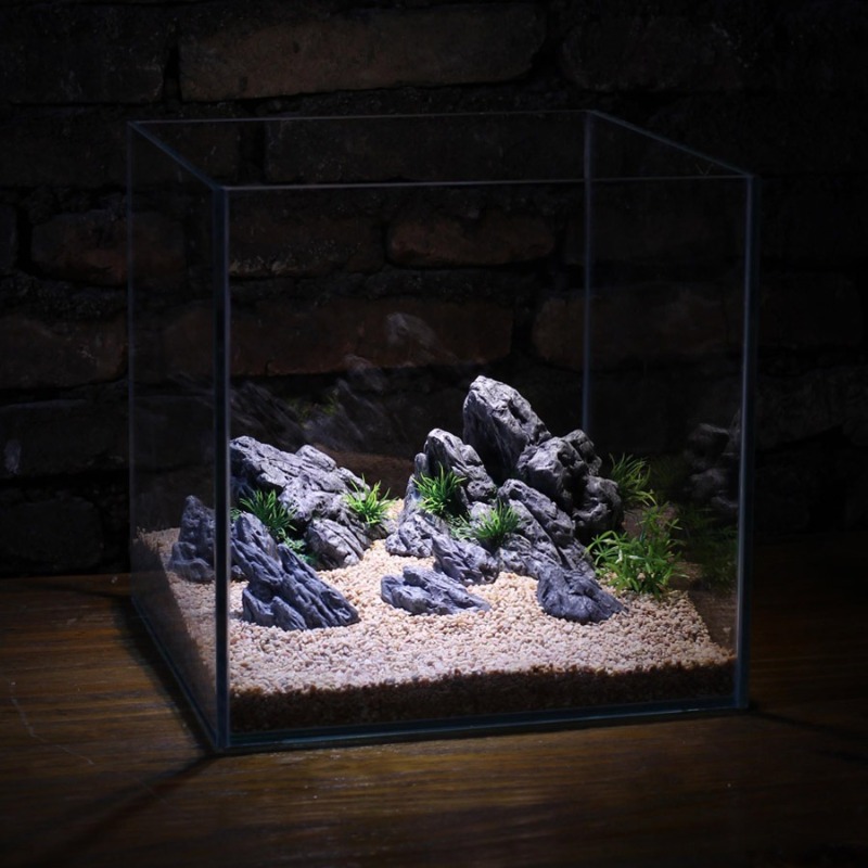 水槽装飾シミュレーション石造りの景石風景水生植物飾り小型水槽 - Aquarium Planted Tank Setup のレビューと価格