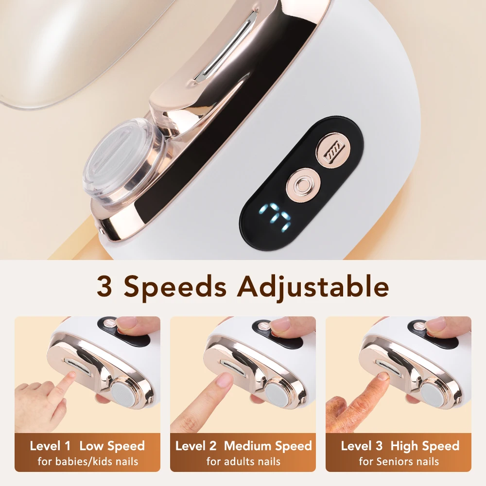 2 in 1 多機能電動爪切り 3スピード爪磨き自動爪トリマ - Trimming Scissor Set のレビューと価格