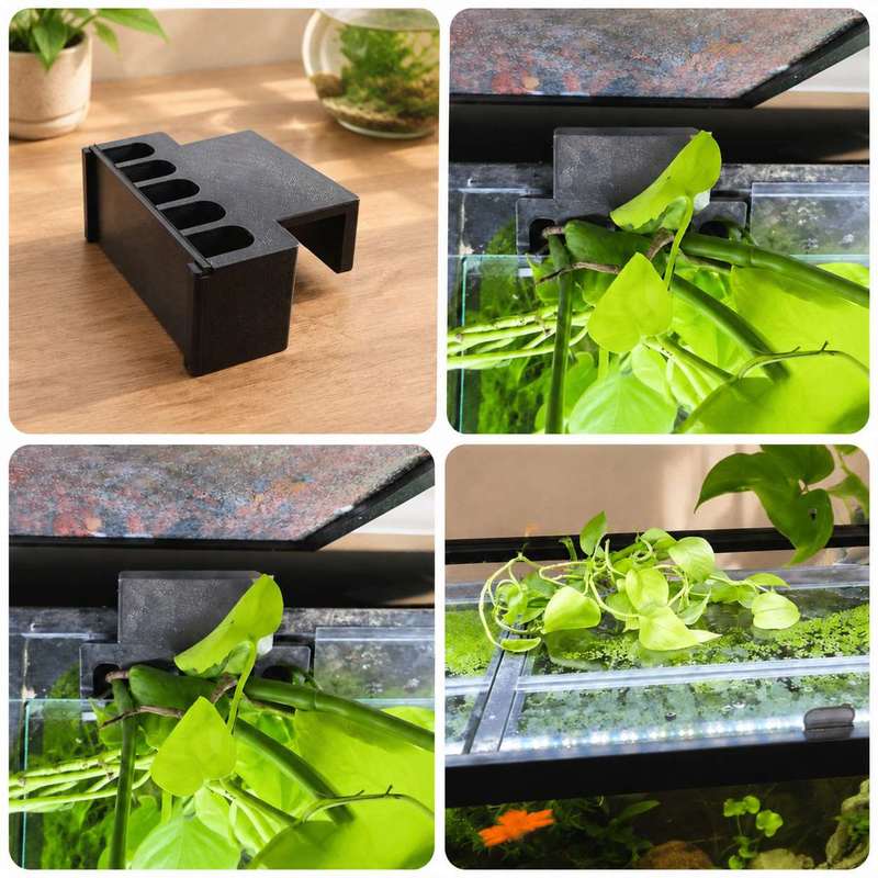 水槽サイドプラントマウントブラケット水槽エッジ水耕栽培プラン - Aquarium Planted Soil のレビューと価格