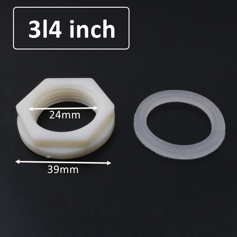 プラスチック製真ちゅう製ナット,1/2 