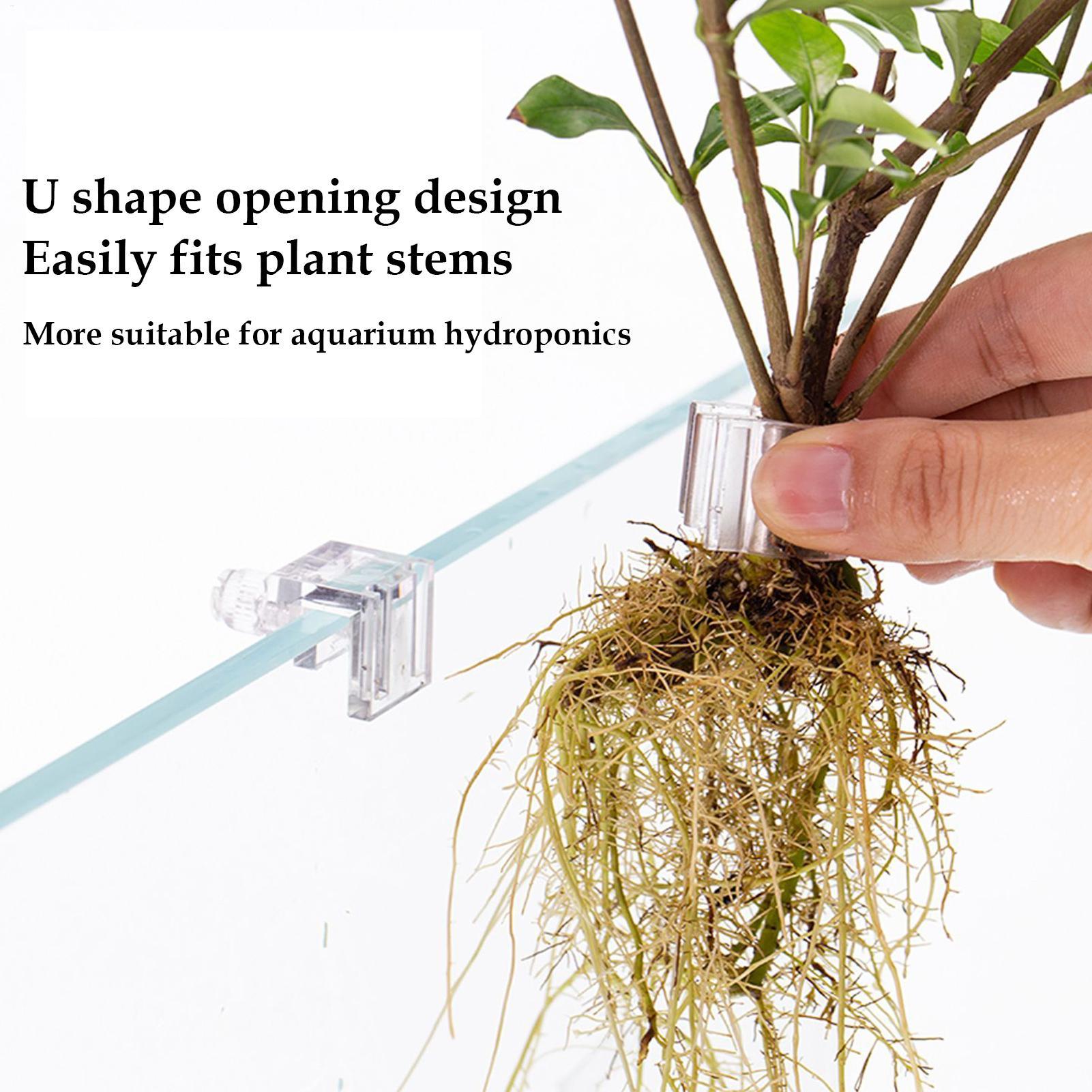 水槽用植物ホルダー 6個入り 透明水耕栽培カップ 吊り下げ式 - Aquarium Planted Soil のレビューと価格