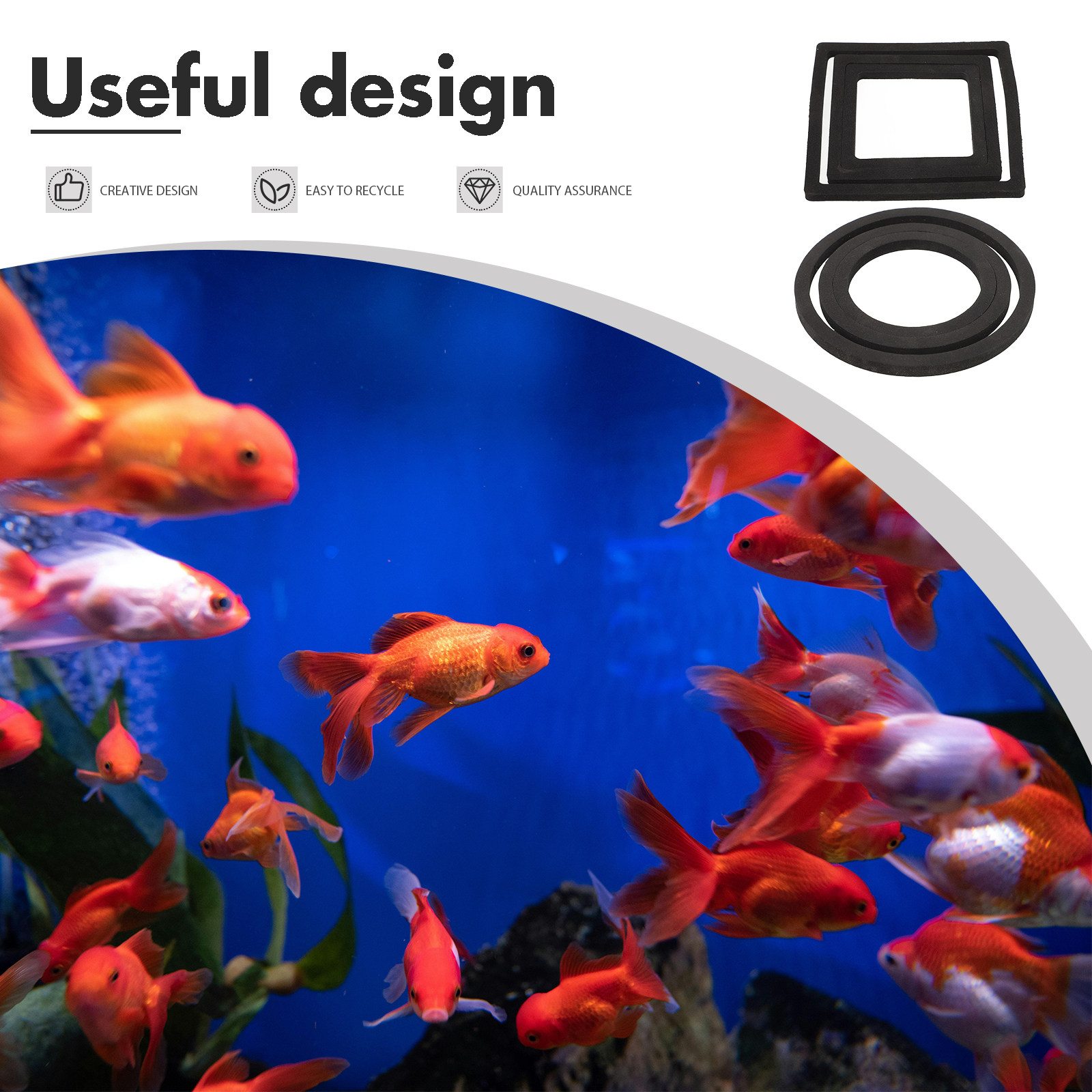 6個入り魚用餌リング、フローティングプラントリング、水槽用フ - Aquarium Planted Tank Setup のレビューと価格