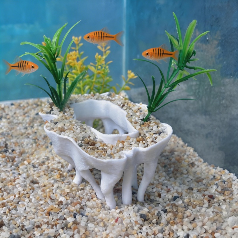 3Dプリントされた木の根の形をした水槽用植物、植木鉢も水槽の - Aquarium Planted Soil のレビューと価格