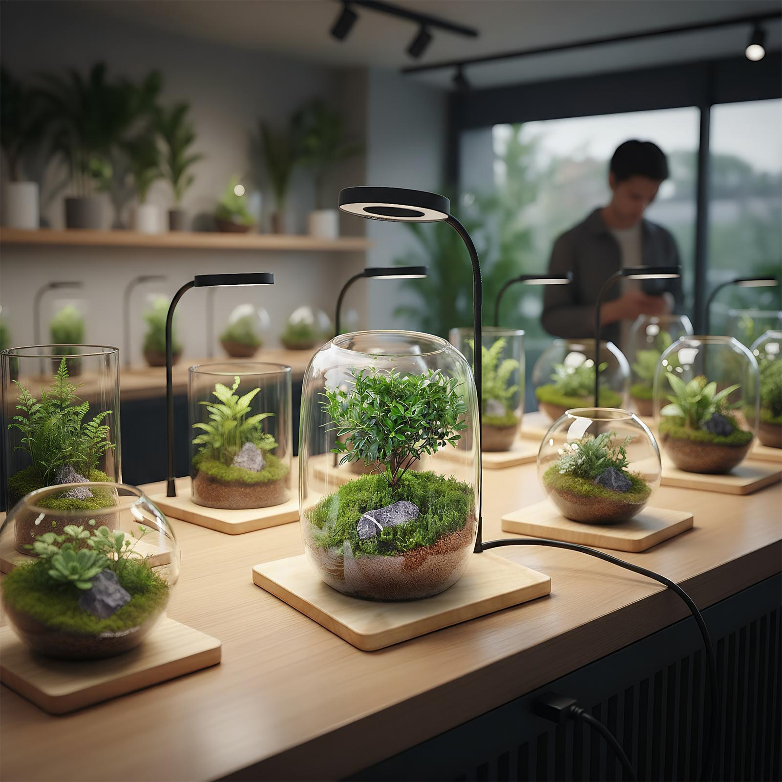木製ベース付き屋内栽培用植物ライトフルスペクトルLED水族館 - Aquarium Plant On Wood のレビューと価格