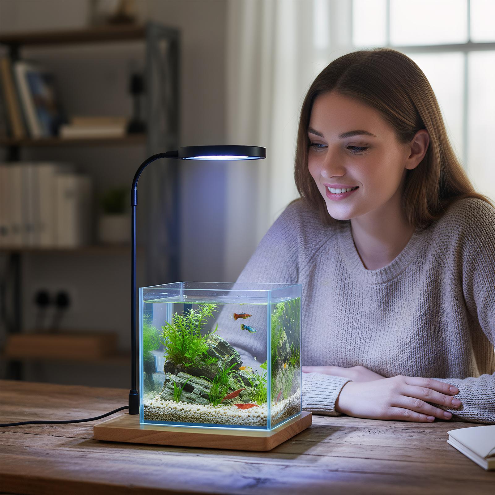 木製ベース付き屋内栽培用植物ライトフルスペクトルLED水族館 - Aquarium Plant On Wood のレビューと価格