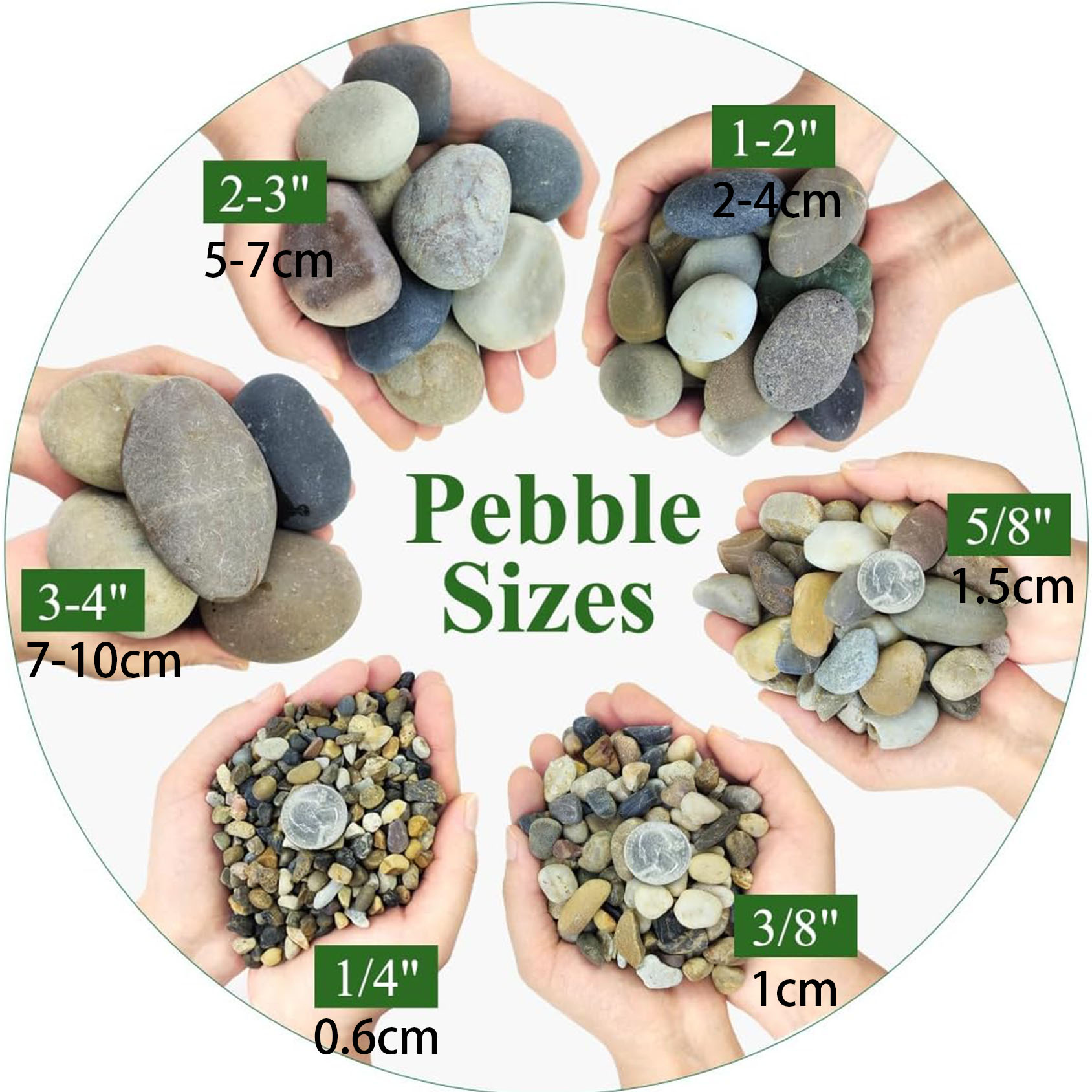 天然川石、1/4インチ水槽用砂利、植物用小石、魚タンク用ピー - Aquarium Planted Soil のレビューと価格