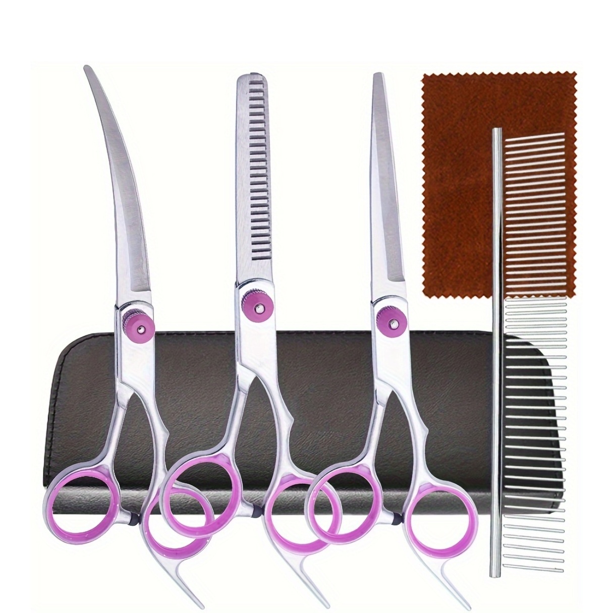 5点セット プロ仕様 犬用グルーミングハサミセット ステンレ - Trimming Scissor Set のレビューと価格